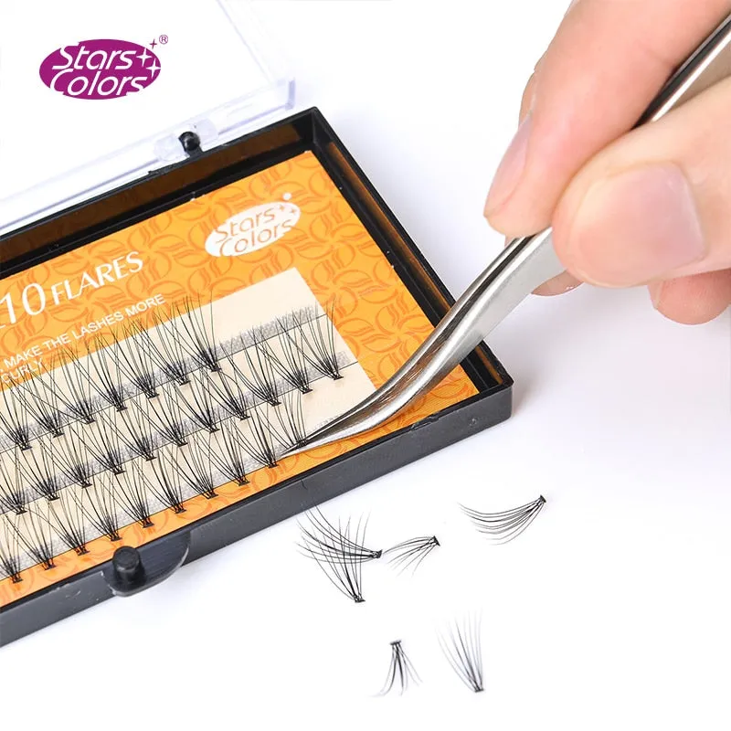 VenusFox Faux Silk Lashes 6mm-14mm 10D Mink Fake False Eyelashes Premade Fan Eyelash Makeup Extension