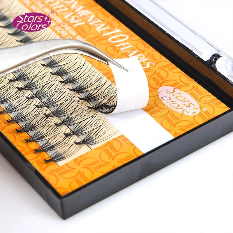 VenusFox Faux Silk Lashes 6mm-14mm 10D Mink Fake False Eyelashes Premade Fan Eyelash Makeup Extension