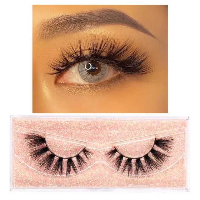 VenusFox Makeup Eyelashes 3D Mink Lashes Fluffy Soft Wispy Natural Cross Eyelash Extension Reusable Lashes Mink False Eyelashes
