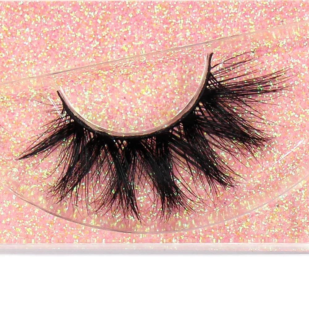 VenusFox Makeup Eyelashes 3D Mink Lashes Fluffy Soft Wispy Natural Cross Eyelash Extension Reusable Lashes Mink False Eyelashes