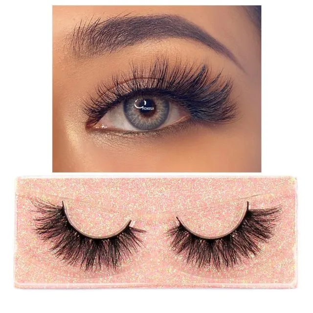 VenusFox Makeup Eyelashes 3D Mink Lashes Fluffy Soft Wispy Natural Cross Eyelash Extension Reusable Lashes Mink False Eyelashes