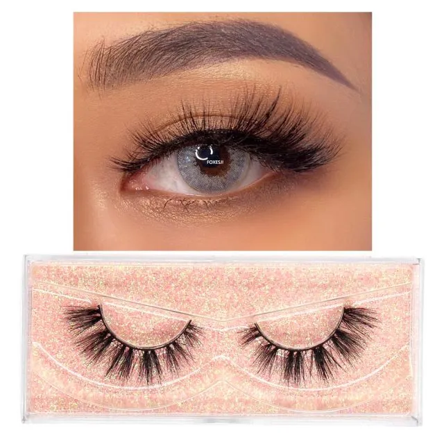 VenusFox Makeup Eyelashes 3D Mink Lashes Fluffy Soft Wispy Natural Cross Eyelash Extension Reusable Lashes Mink False Eyelashes