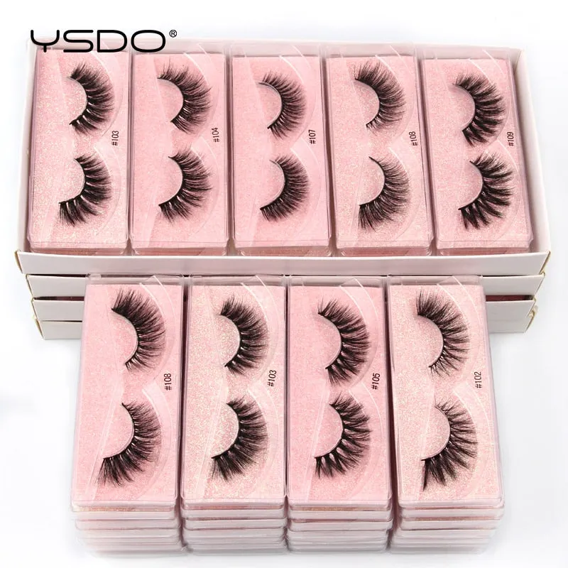 VenusFox Wholesale Lashes Dramatic 3D Mink Eyelashes Bulk 4/10/50/100/200 Pcs Natural Mink Lashes Long False Eyelashes Makeup Faux Cils