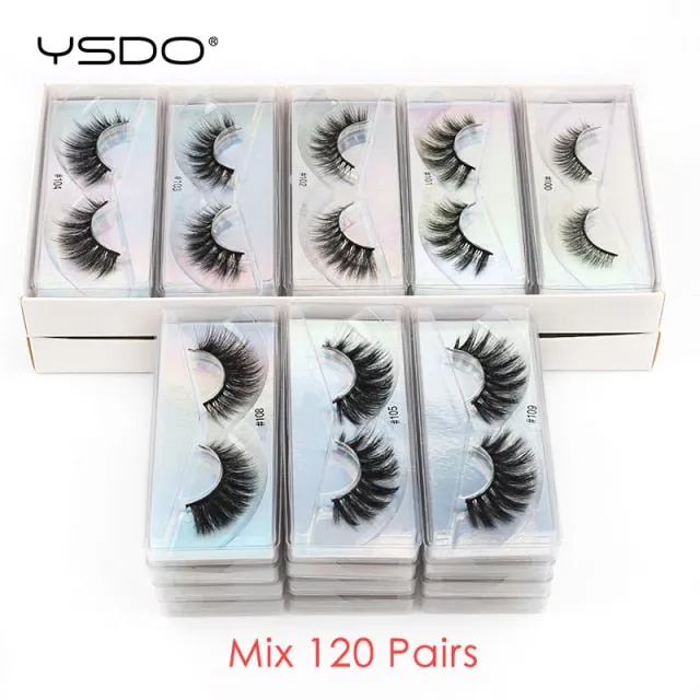 VenusFox Wholesale Lashes Dramatic 3D Mink Eyelashes Bulk 4/10/50/100/200 Pcs Natural Mink Lashes Long False Eyelashes Makeup Faux Cils