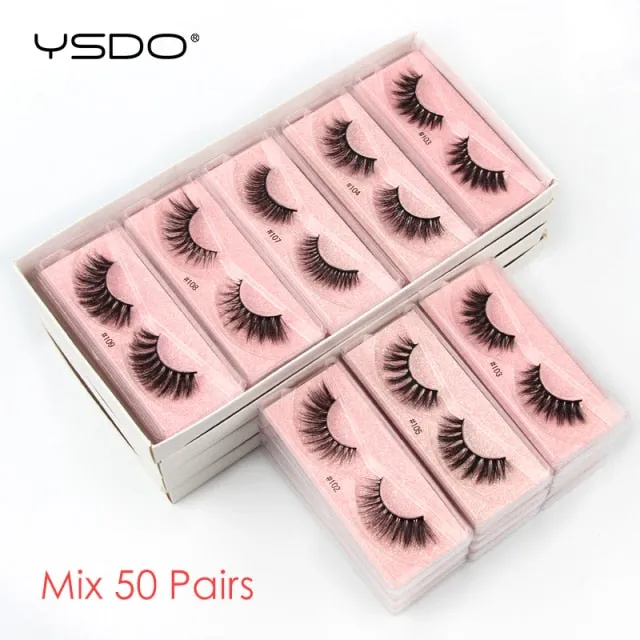 VenusFox Wholesale Lashes Dramatic 3D Mink Eyelashes Bulk 4/10/50/100/200 Pcs Natural Mink Lashes Long False Eyelashes Makeup Faux Cils