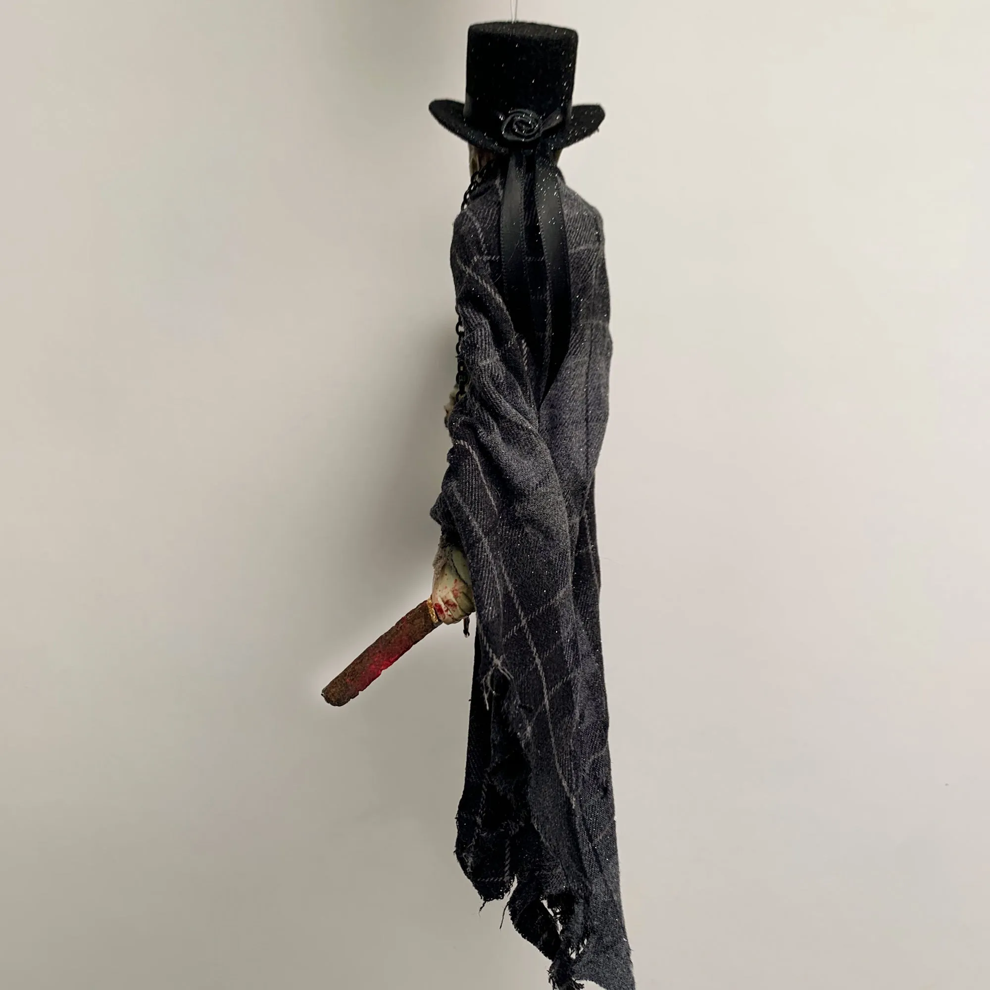 Voodoo Witch Doctor - Creep Halloween hanging decoration - By Sculptor Ken Fedoruk - Limited Edition Handmade