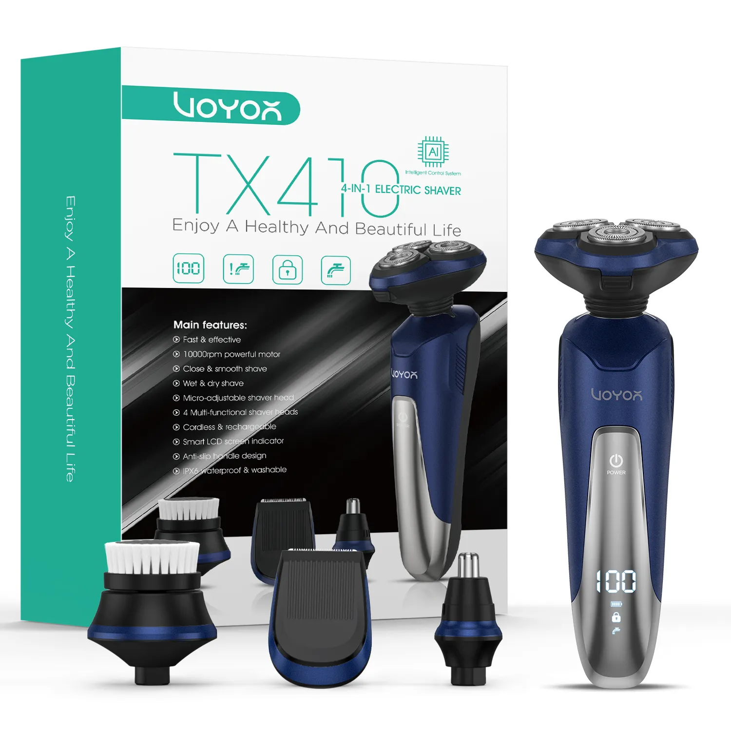 VOYOR Electric Beard Trimmer TX410