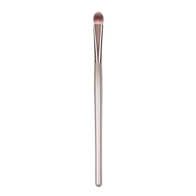 Wooden Champagne Makeup Brushes Set