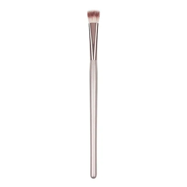 Wooden Champagne Makeup Brushes Set