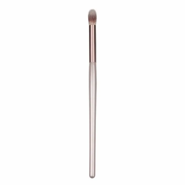 Wooden Champagne Makeup Brushes Set