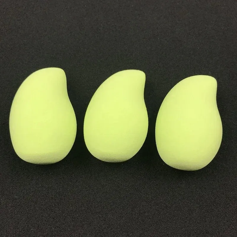 Yeknu 1PCS Dry and Wet Use Cosmetic Mango Shape Puff Powder Puff Professional Women's Makeup Foundation Sponge Beauty Make Up Tools