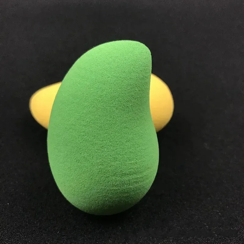 Yeknu 1PCS Dry and Wet Use Cosmetic Mango Shape Puff Powder Puff Professional Women's Makeup Foundation Sponge Beauty Make Up Tools