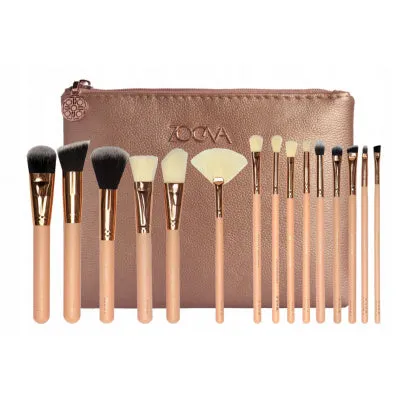 Zoeva rose golden complete brush set (pack of 15)