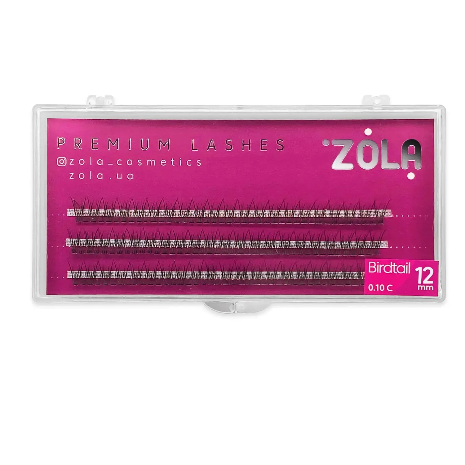 Zola Bunches Eyelashes Birdtail, 12 mm 05348